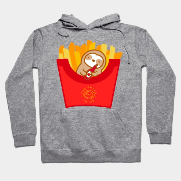 Cute Sloth Fries Hoodie by theslothinme